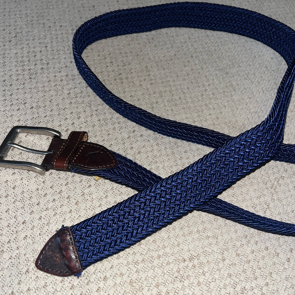 Blue Tommy Bahama Woven Belt XL 42-44
